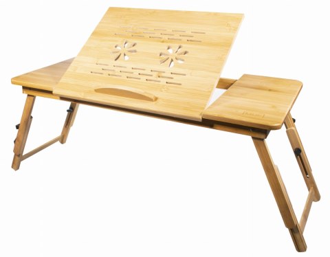stolik pod laptopa drewniany z regulowanym blatem