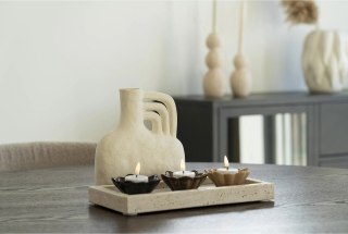 Ceramiczny wazon strukturalny japandi Mudai - 19,5x21,5 cm
