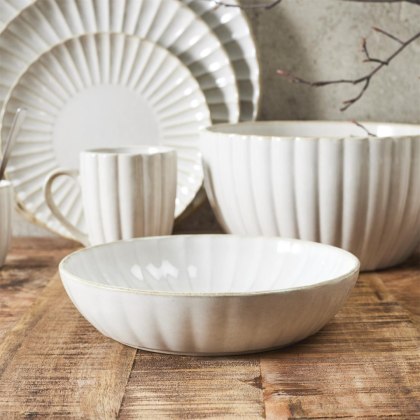 Ceramiczny talerz głęboki japandi Beju Sara III