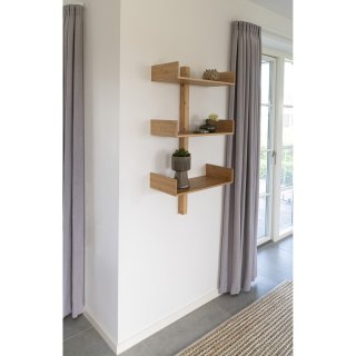 Bambusowa półka ścienna japandi Fukurou I - 102 cm