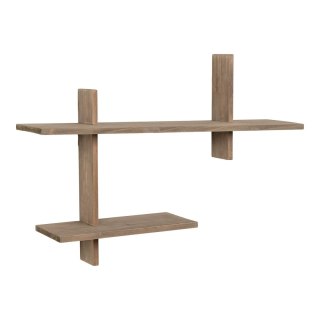 Sosnowa półka ścienna japandi Shibusa - 60 cm