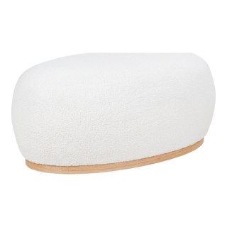 Tkaninowa pufa teddy japandi Ritto - 88,5x54,5 cm
