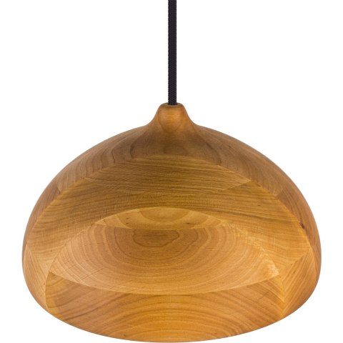 Lampa wisząca drewniana Kame II – zbliżenie struktury drewna olchowego