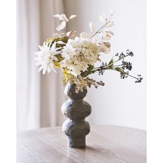 Ceramiczny wazon strukturalny japandi Tsuchi - 33 cm