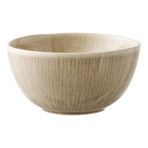 Okrągła beżowa misa ceramiczna Shusho I o wysokości 7,5 cm zaprezentowana na jasnym tle.