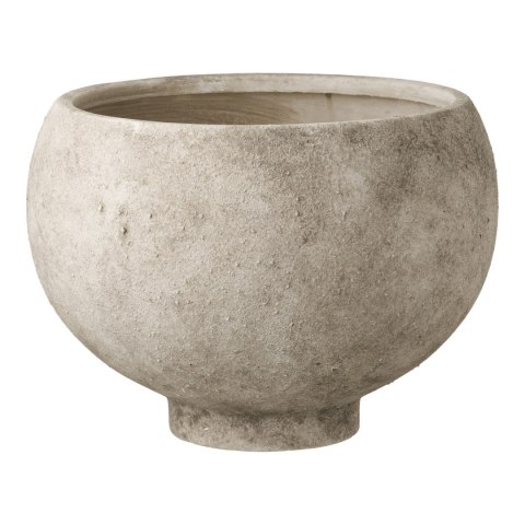 Ceramiczna osłonka Biseki w kolorze szarym prezentująca swój obły kształt i stabilną podstawę.