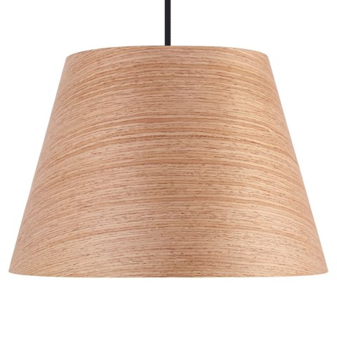 Lampa wisząca drewniana japandi dębowa stożkowa Nara