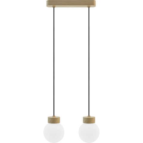 Lampa wisząca Barrel-Orb Kula 2pł dąb