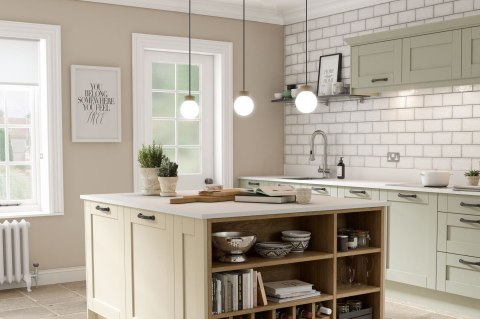 Lampa wisząca Barrel-Orb Kula 3pł dąb