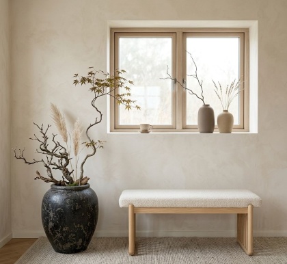 Monumentalny wazon ceramiczny Miseki III szary – 85 cm