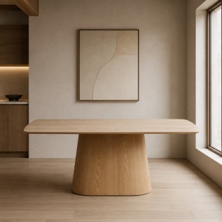 Ceramiczny stół prostokątny japandi Doha