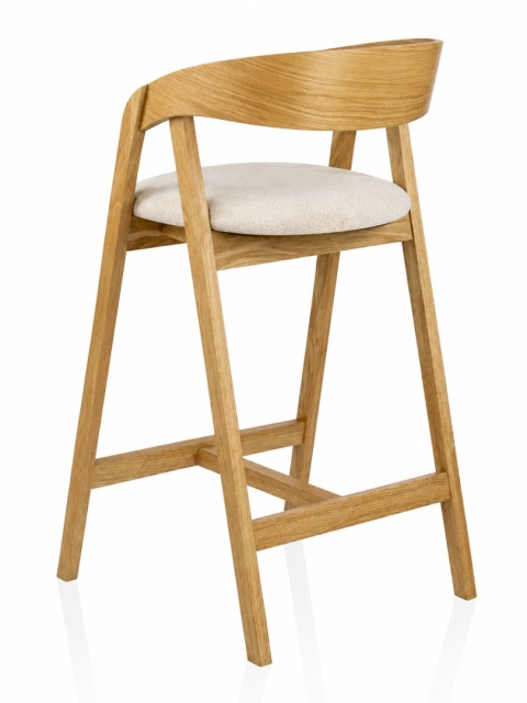 Hoker dębowy Aori Oak Almond - widok z tyłu