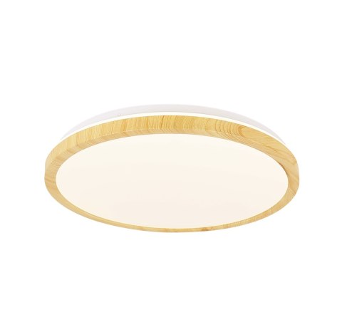 Lampa sufitowa japandi LED z drewnem Hoshi Taiyō II