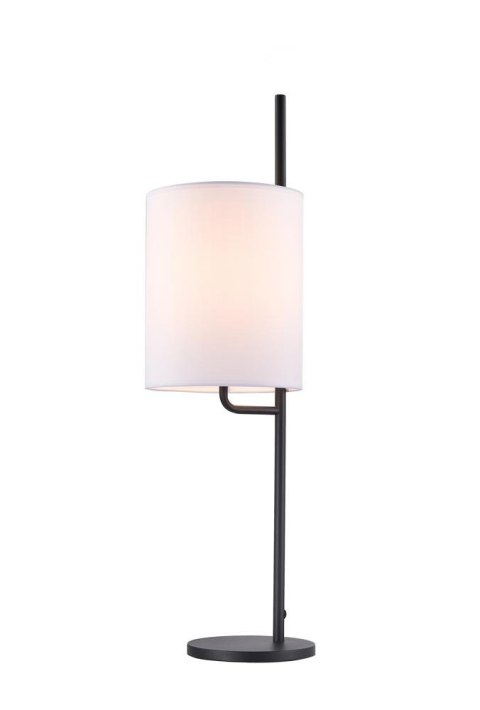 lampa stołowa sumi teburu czarna z jasnym abażurem widok produktu
