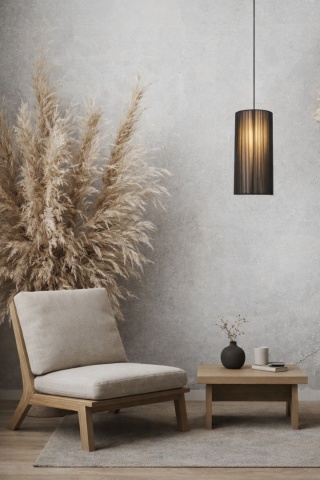 Lampa wisząca czarna japandi Yogiri I