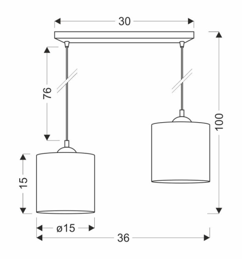 Lampa wisząca rattanowa japandi orzechowa Kurumi II