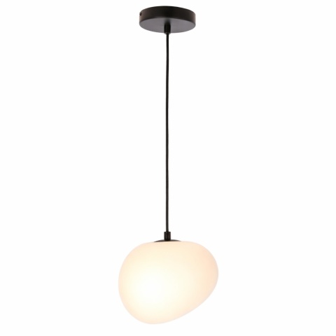 lampa wisząca Nagare 25 cm z mlecznym kloszem i ciepłym światłem