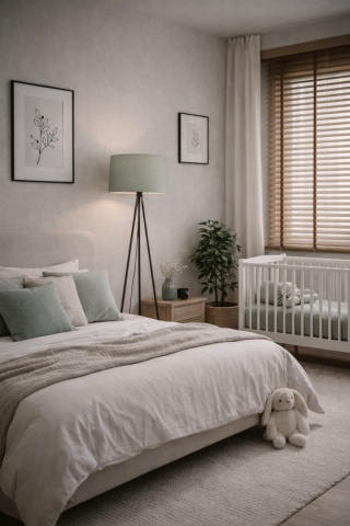 Lampa podłogowa japandi zielona Maika Midori