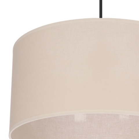lampa wisząca Maika Kinari detal tkaniny abażuru