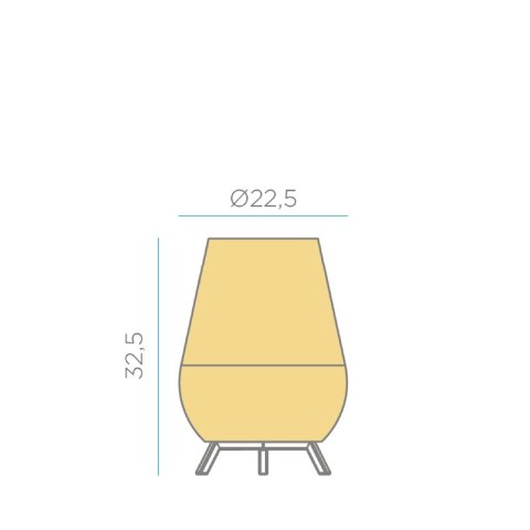 lampa stołowa natsu ami teburu rysunek techniczny wymiary