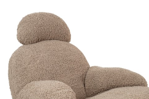 fotel bujany japandi fuwari podłokietnik detal teddy
