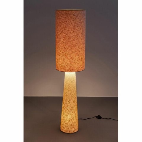 lampa podłogowa japandi lniana kinari taka 130 cm w ciemnym wnętrzu