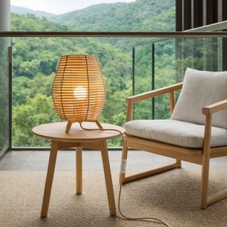 Lampa stołowa japandi Komori Tēburu
