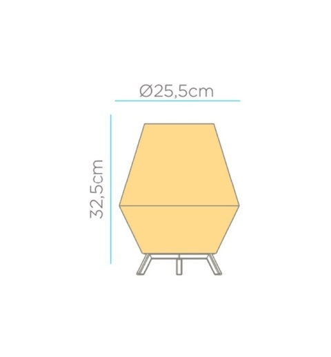 lampa stołowa hikari ami widok produktu na białym tle