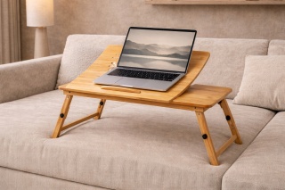 Stolik bambusowy pod laptopa regulowany Takumi