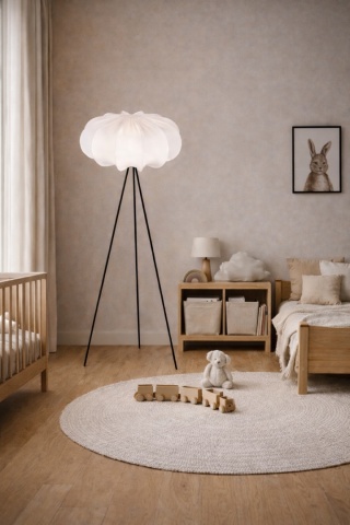 Lampa podłogowa japandi Hanae Kinari
