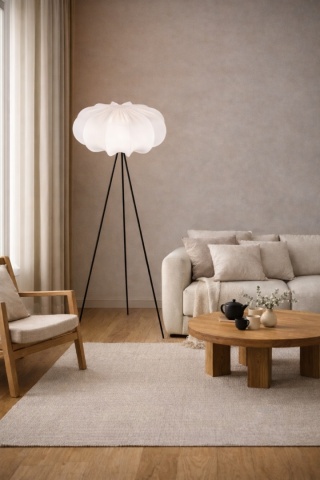 Lampa podłogowa japandi Hanae Kinari